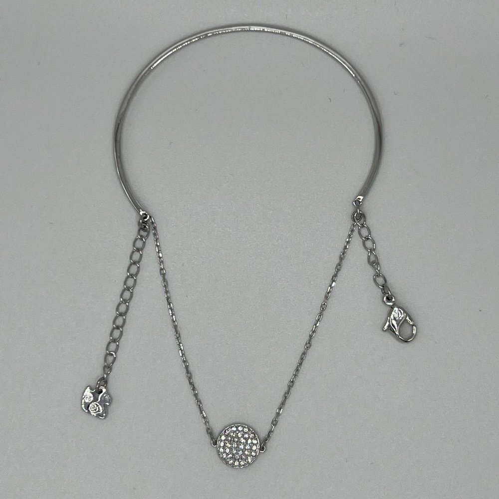 Swarovski Swan Signed Ginger Bangle - image 1